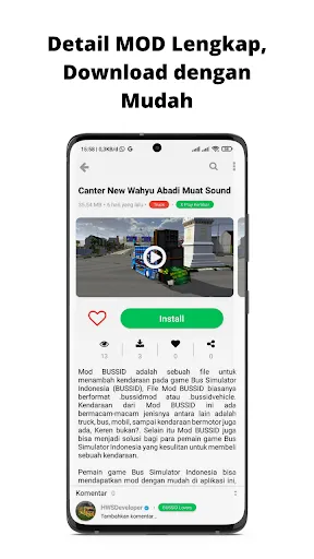 Скриншот 3 — Bus Simulator MOD Wahyu Abadi