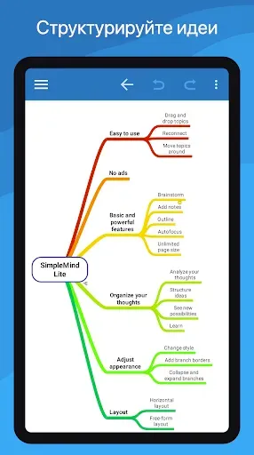 Скриншот 3 — SimpleMind Lite - Mind Mapping