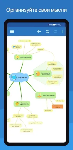 Скриншот 1 — SimpleMind Pro - Mind Mapping