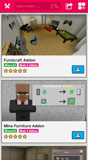 Скриншот 6 — Furniture Mod For Minecraft