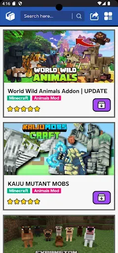 Скриншот 6 — Real Animal Minecraft Mods