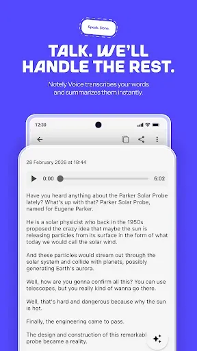 Скриншот 2 — Notely Voice: AI Voice to Text