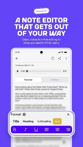 Скриншот 3 — Notely Voice: AI Voice to Text