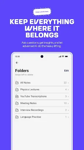 Скриншот 5 — Notely Voice: AI Voice to Text