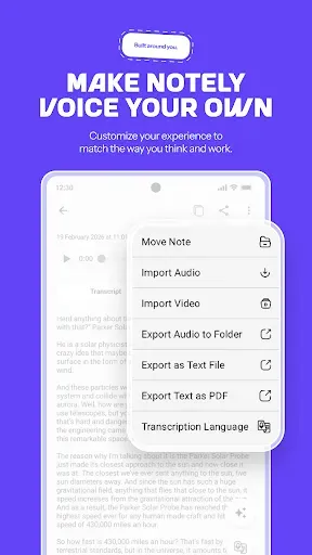 Скриншот 8 — Notely Voice: AI Voice to Text
