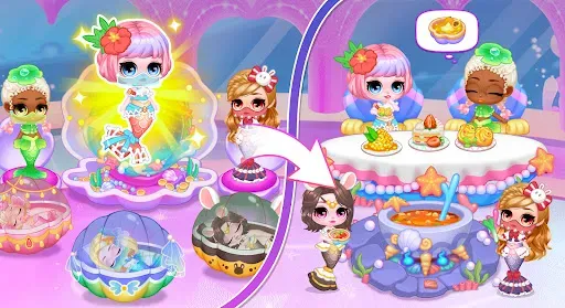 Скриншот 2 — Sweet Dolls：Mermaid Princess