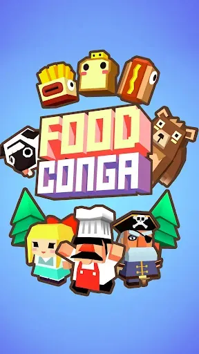 Скриншот 1 — Food Conga - съедобная змейка