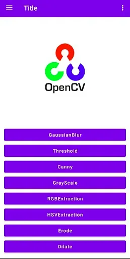 Скриншот 1 — OpenCV Image Process