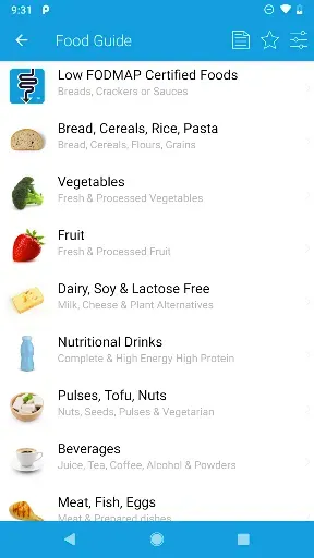 Скриншот 2 — Monash University FODMAP diet
