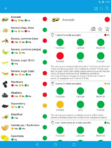 Скриншот 8 — Monash University FODMAP diet