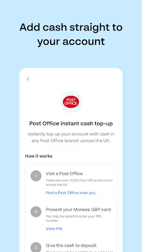 Скриншот 3 — Monese - A banking alternative