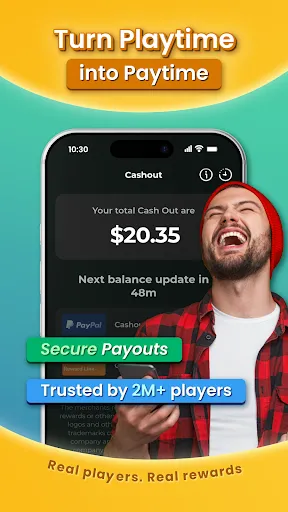 Скриншот 1 — MoneyTime - Play & Earn Money