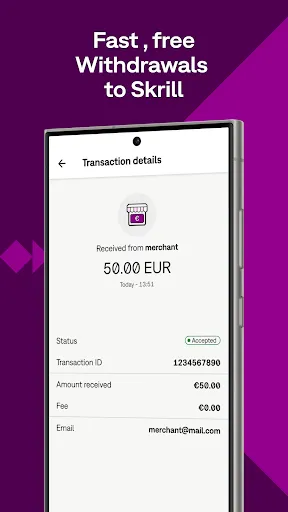 Скриншот 2 — Skrill — Платежи и переводы