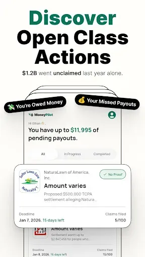 Скриншот 1 — MoneyPilot : Class Action