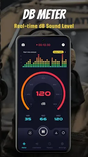 Скриншот 1 — Decibel Meter: dB Sound Meter