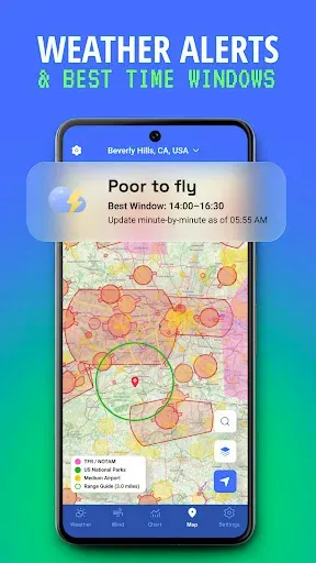 Скриншот 4 — Drone Forecast: Map & Weather