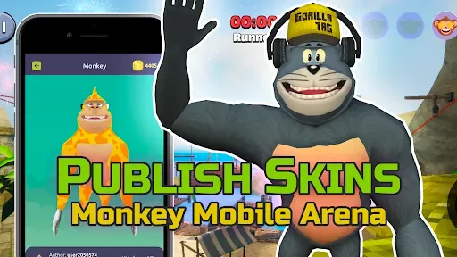Скриншот 4 — Gorilla Skins for Monkey Arena