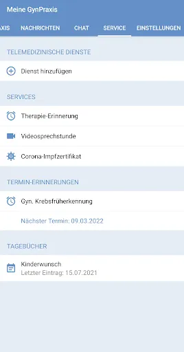 Скриншот 3 — PraxisApp - Meine GynPraxis