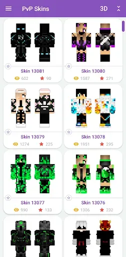 Скриншот 4 — PvP Skins for Minecraft PE