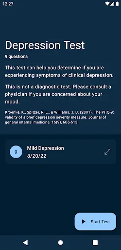 Скриншот 4 — Depression Test