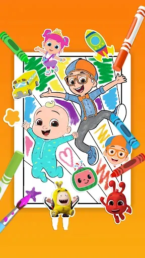 Скриншот 1 — Раскраски с Blippi и друзьями
