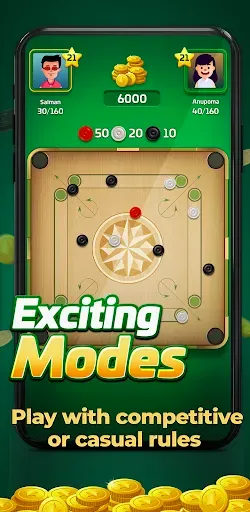 Скриншот 1 — Carrom Gold: Online Board Game