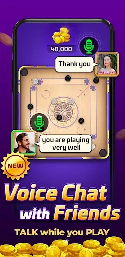 Скриншот 5 — Carrom Gold: Online Board Game