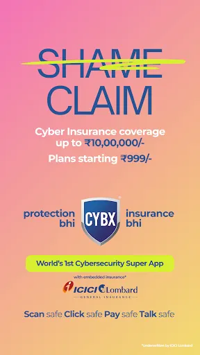Скриншот 1 — CYBX - Mobile Security App