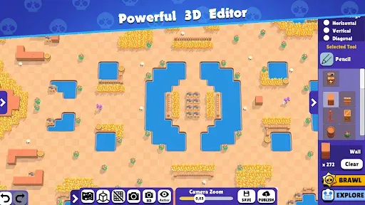 Скриншот 1 — Brawl Craft: Map Maker
