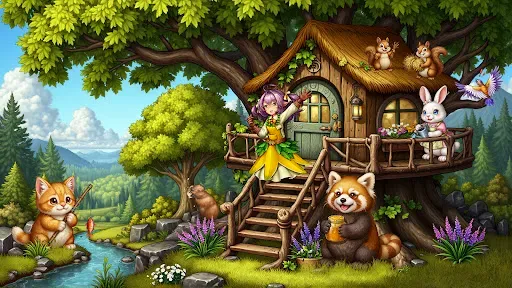 Скриншот 2 — Драконы и эльфы (Игра слияния)