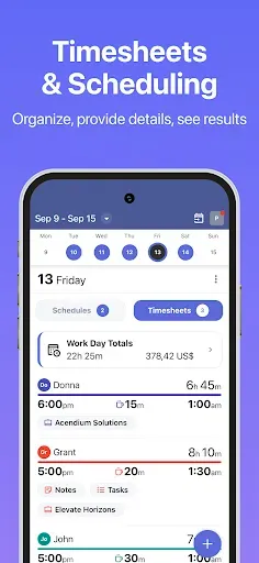 Скриншот 2 — Employee Link - Timesheets