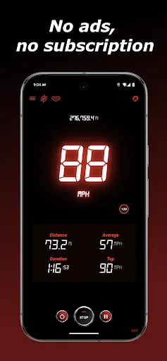 Скриншот 1 — Скорометр GPS