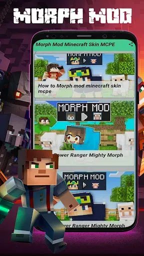 Скриншот 2 — Morph Mod Minecraft Skin MCPE