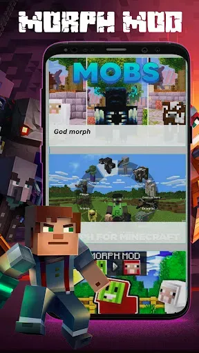 Скриншот 4 — Morph Mod Minecraft Skin MCPE