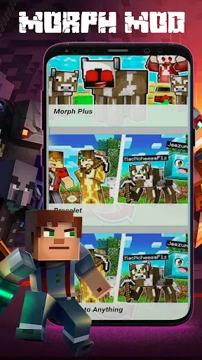 Скриншот 5 — Morph Mod Minecraft Skin MCPE
