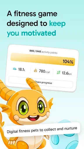 Скриншот 1 — Motion - Steps & Fitness Game