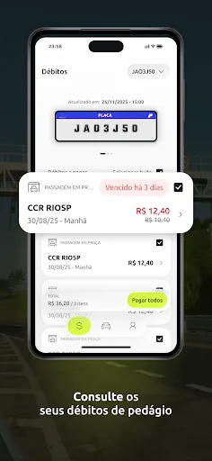 Скриншот 2 — Pedágio Digital