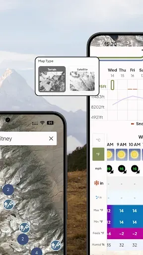 Скриншот 2 — Mountain-Forecast.com