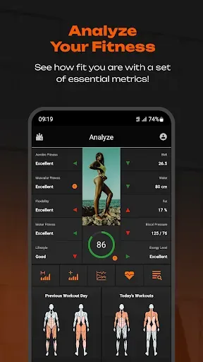 Скриншот 1 — Movafit — Workout Plans & AI