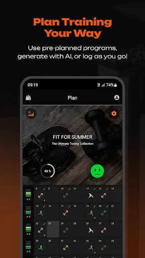 Скриншот 3 — Movafit — Workout Plans & AI