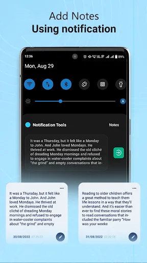 Скриншот 5 — Notification Quick Tool Access