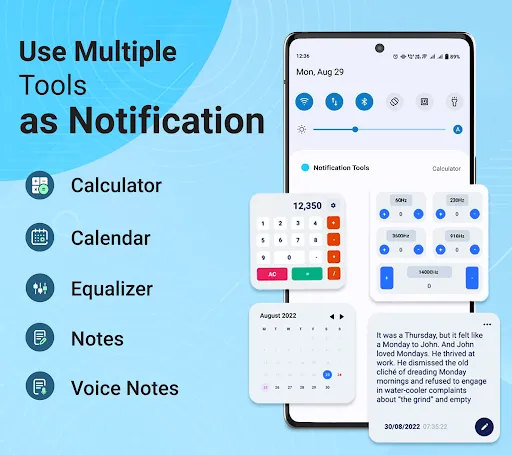 Скриншот 7 — Notification Quick Tool Access
