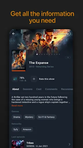 Скриншот 3 — Moviebase: трекер фильмов