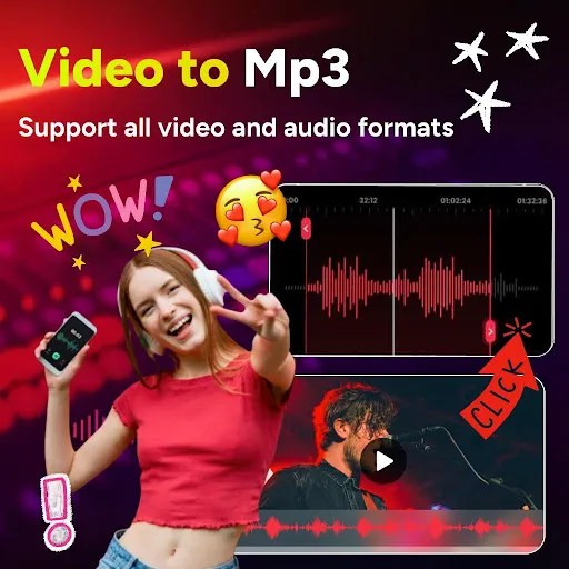 Скриншот 1 — Видео в MP3/Аудио - Конвертер