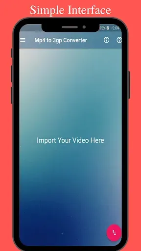 Скриншот 1 — Mp4 to 3gp Converter