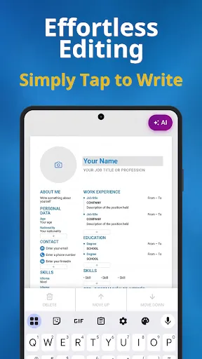 Скриншот 4 — Resume Builder & CV Maker