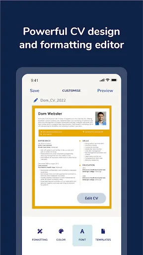 Скриншот 3 — MyPerfectCV: Resume CV Builder