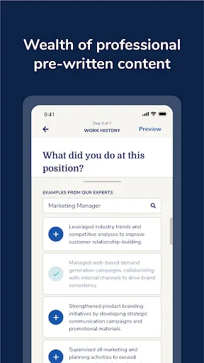 Скриншот 5 — MyPerfectCV: Resume CV Builder