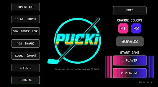Скриншот 1 — PUCKi: Tabletop Hockey game
