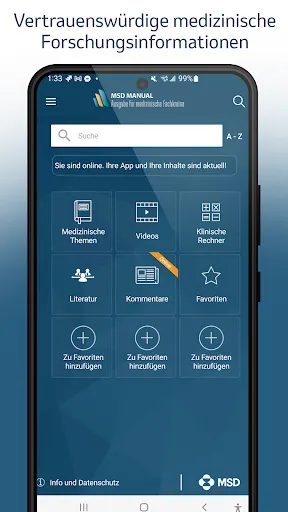 Скриншот 1 — MSD Manual für Fachkräfte